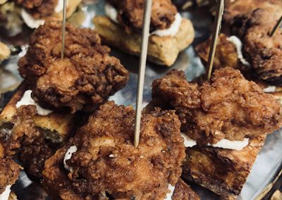 Fried Chicken and Waffle Bites